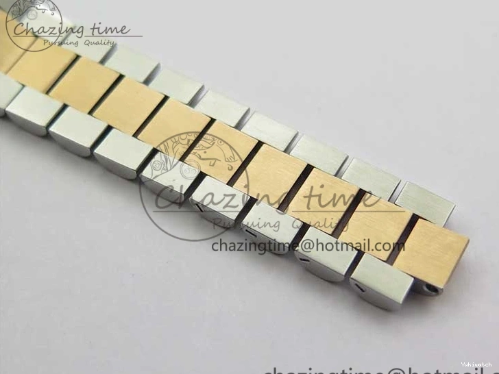 RG SS President Stick Markers NH05A Best GSF 178274 SEIKO 31mm Datejust Edition on Bracelet Dial SS RG Silver 1123